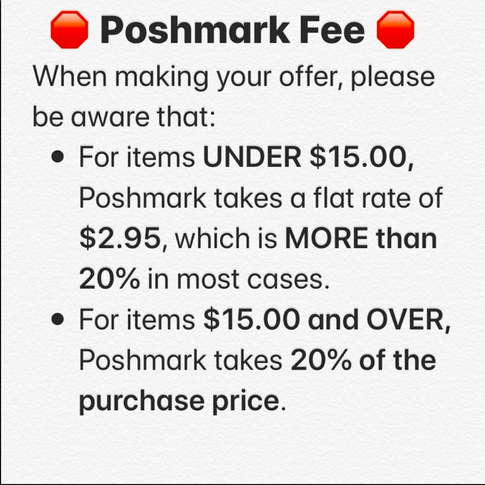 Poshmark Fees